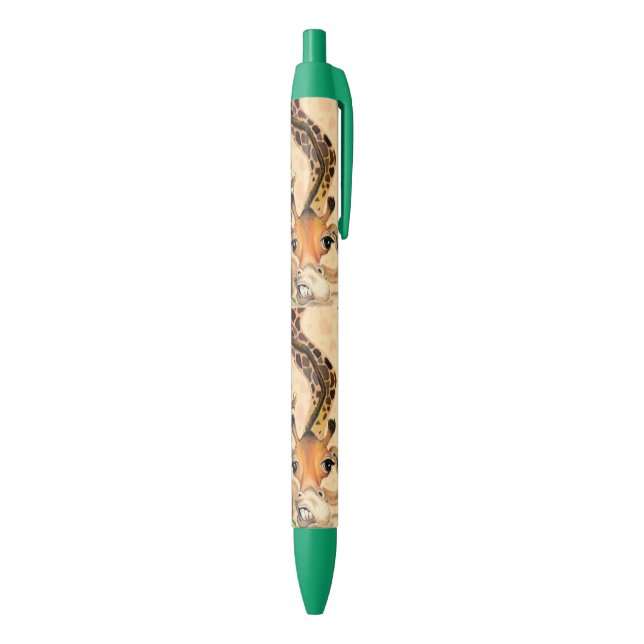 Stylo Noir Girafe romantique - Gentleman - Amusant (Bas (Vertical))