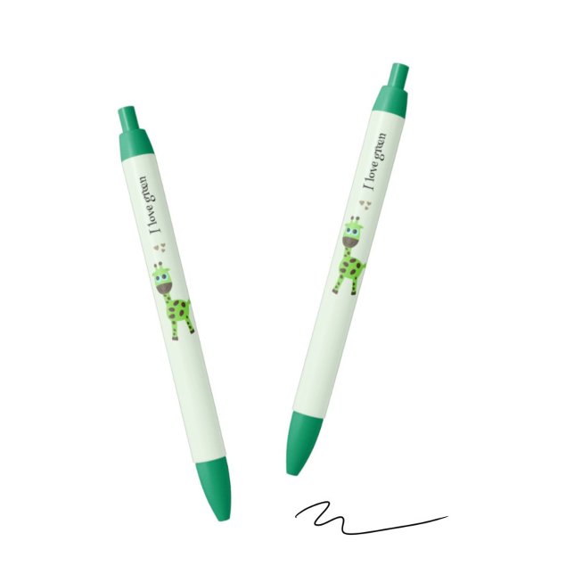 Stylo Noir girafe verte (Créateur téléchargé)