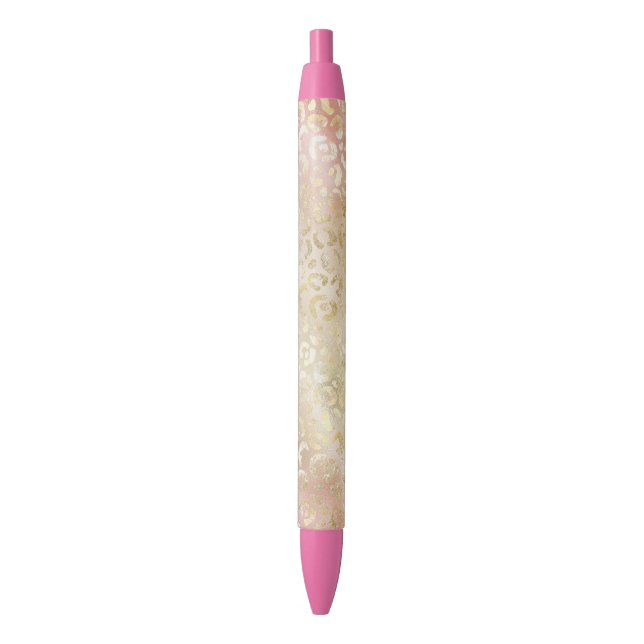 Stylo Noir Glam Gold Rose (devant Vertical)