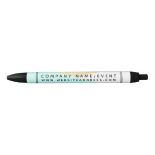 Stylo Noir Gold Foil & Aqua, Société/Événement géométrique mo