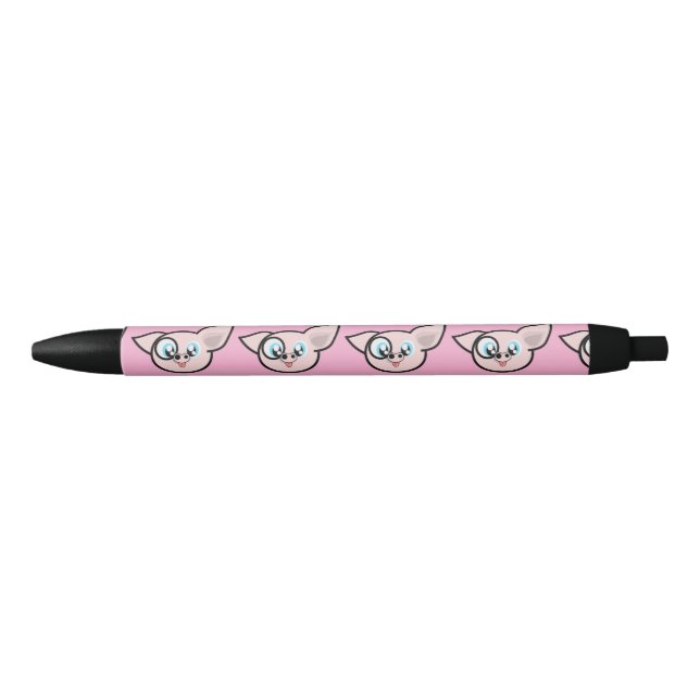 Stylo Noir Goofy Pig souriant Thunder_Cove (Devant)