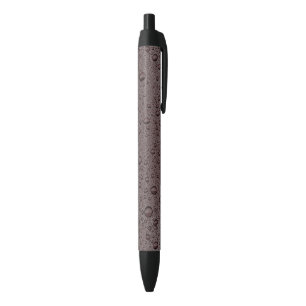 Stylo Noir gouttelettes d'eau marron