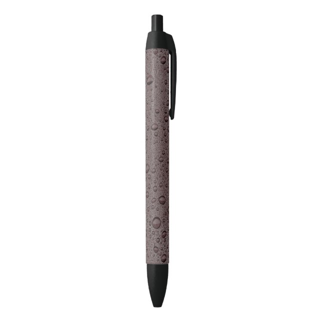 Stylo Noir gouttelettes d'eau marron (Bas (Vertical))