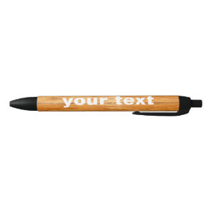 Stylo Noir Grain en bois de chêne