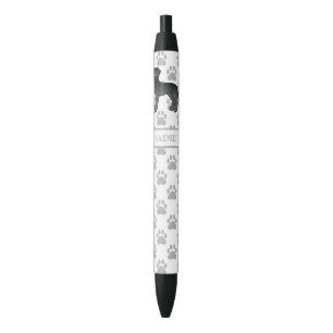 Stylo Noir Grand Danois Noir Chien de Dessin Animé Mignon & N