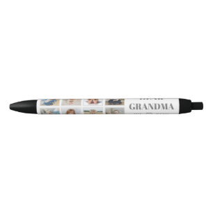 Stylo Noir Grand-mère personnalisée moderne We Love You 8-P