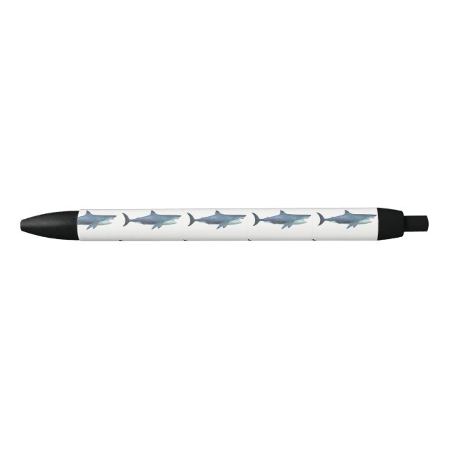 Stylo Noir Grand requin blanc (Devant)