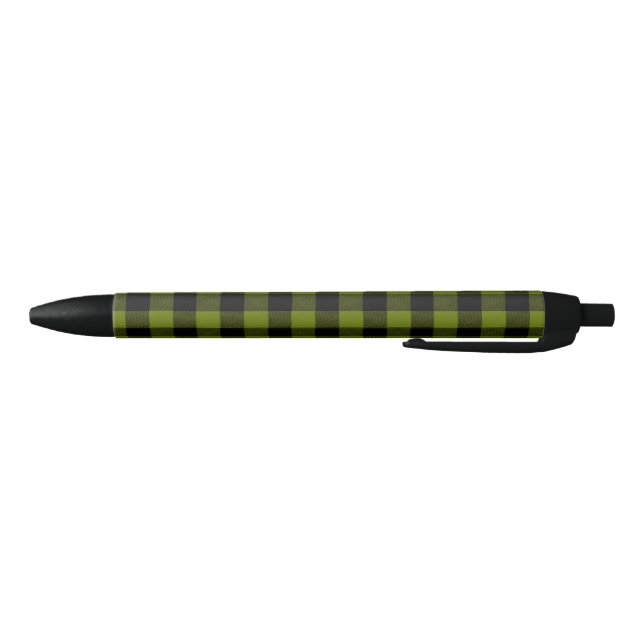 Stylo Noir Green Buffalo Check Garden (Bas)