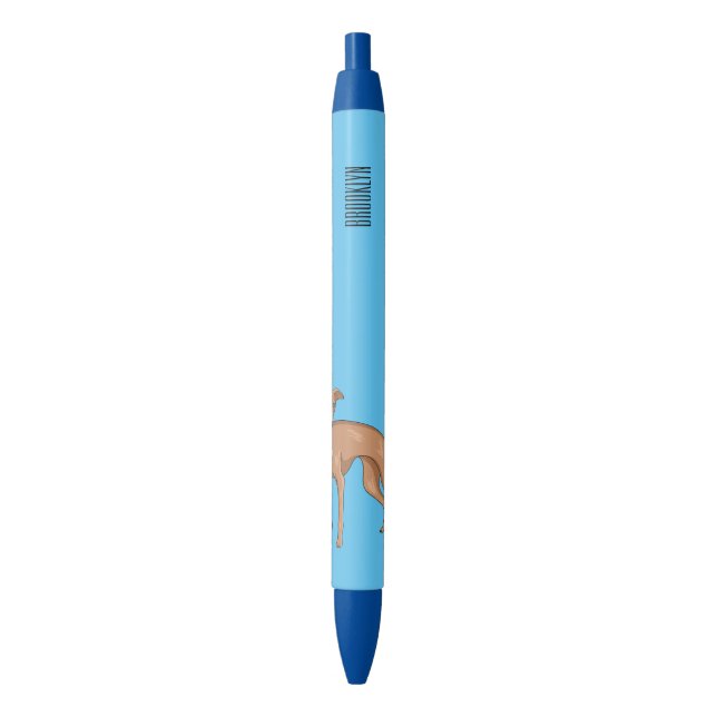 Stylo Noir Greyhound dog (devant Vertical)