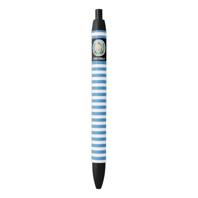 Stylo Noir Guatemala Drapeau mignon Patriotique (devant Vertical)