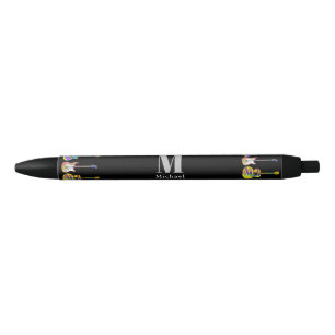 Stylo Noir Guitare monogramme