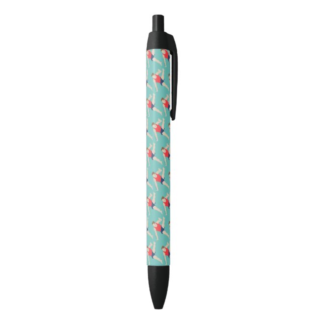 Stylo Noir Gymnaste masculin (Bas (Vertical))