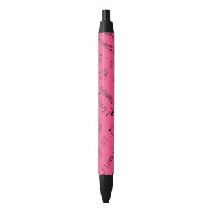 Stylo Noir Gymnastique d'amour du rose I