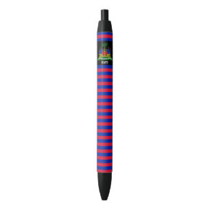 Stylo Noir Haïti Drapeau mignon Patriotique