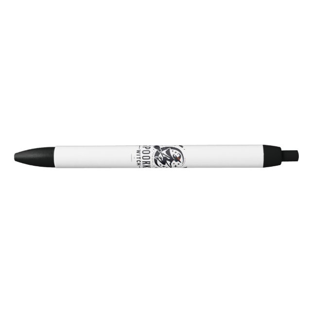Stylo Noir Halloween Conception de sorcière Éffrayante - Vol  (Devant)