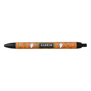 Stylo Noir Halloween personnalisé