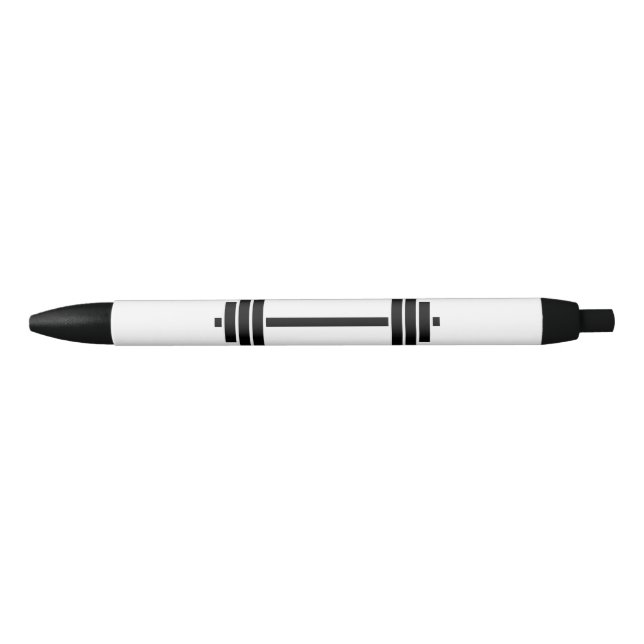 Stylo Noir Haltères (Devant)