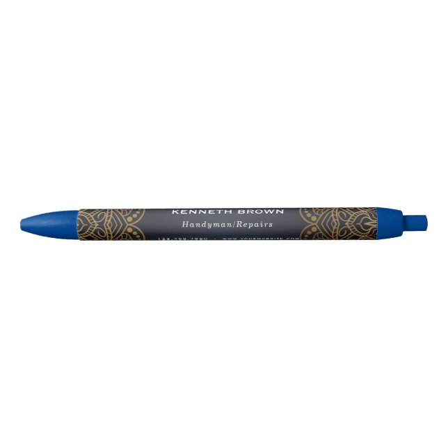 Stylo Noir Handyman Repères Black Gold (Devant)