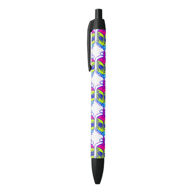 Stylo Noir Hanoukka Dreidel (Haut (Vertical))