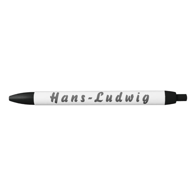Stylo Noir Hans-Ludwig (Devant)