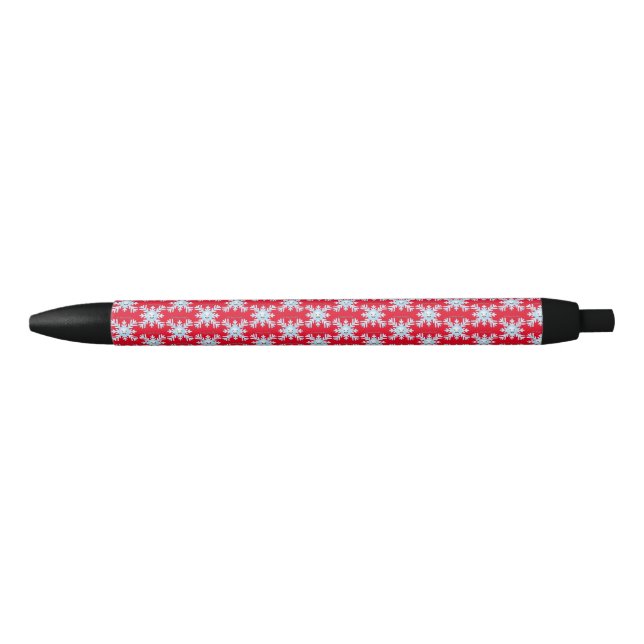 Stylo Noir Happy Snowflake Emoticon Thunder_Cove (Devant)