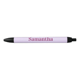 Stylo Noir hashtag Girlyvibes rose violet clair vibes féminin