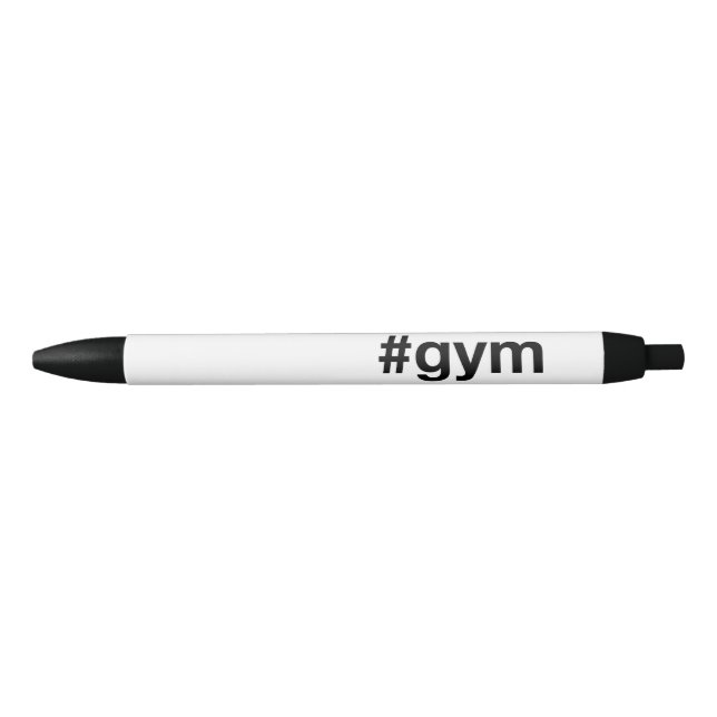 Stylo Noir Hashtag GYM (Devant)
