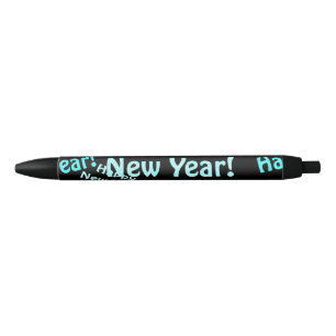 Stylo Noir heureux texte de nouvelle année