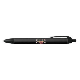 Stylo Noir Highland Cow (Vache hideux) Noël