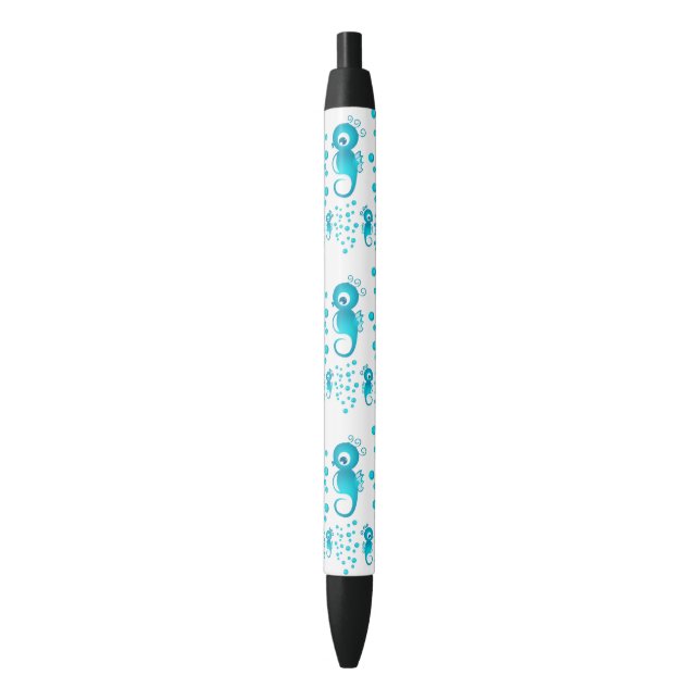 Stylo Noir Hippocampes (devant Vertical)