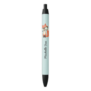 Stylo Noir Hipster Red Fox