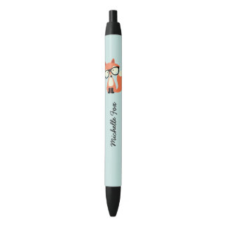 Stylo Noir Hipster Red Fox