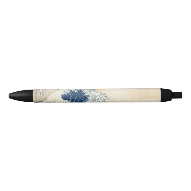 Stylo Noir Hokusai la grande vague outre de Kanagawa (Devant)