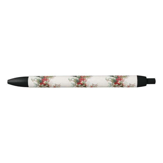 Stylo Noir HollyBerries 004 (Devant)
