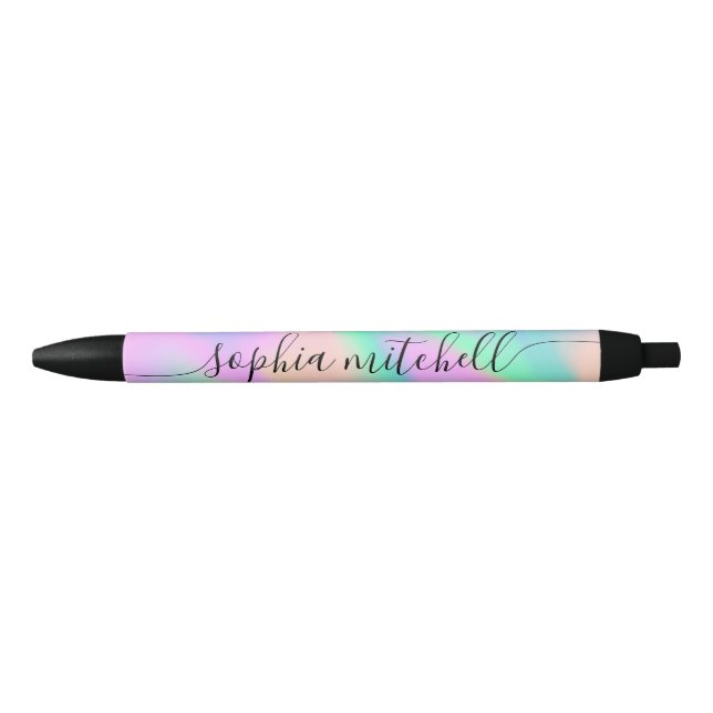 Stylo Noir Hologramme calgraphique (Devant)
