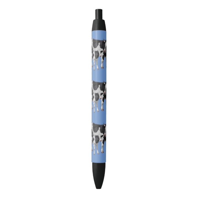 Stylo Noir Holstein Cow & Cute Calf (devant Vertical)