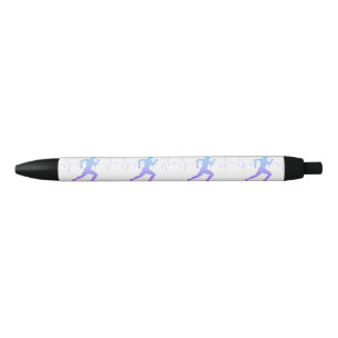 Stylo Noir Homme Coureurs Silhouette Gradient Heartbeat