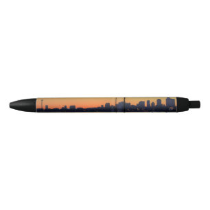 Stylo Noir Horizon du centre de Seattle Washington