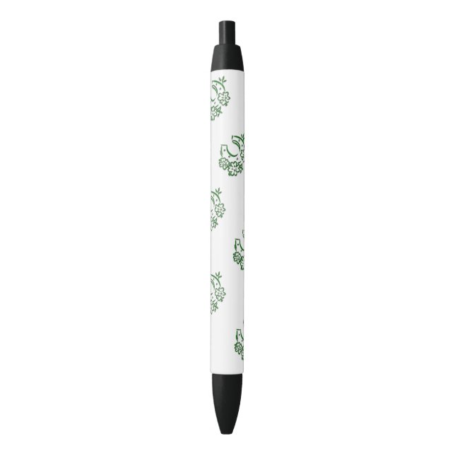 Stylo Noir Horseshoe irlandais (devant Vertical)