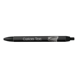 Stylo Noir Icône Harpe