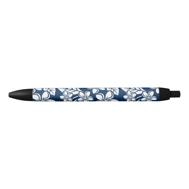 STYLO NOIR ÎLE PLUMERIA (BLEUE MARINE) (Devant)