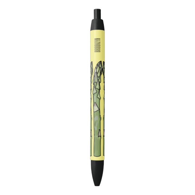 Stylo Noir Illustration d'Asparagus (devant Vertical)