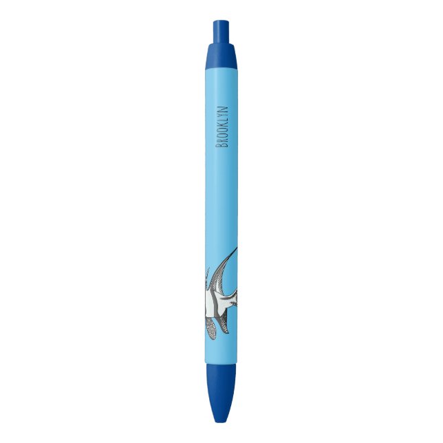 Stylo Noir Illustration de cardinalfish Banggai (devant Vertical)