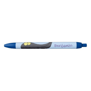 Stylo Noir Illustration de cartoon de têtard mignon et amusan