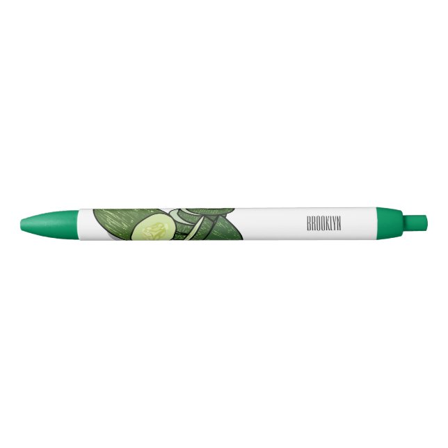 Stylo Noir Illustration de combre (Devant)