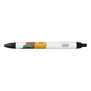 Stylo Noir Illustration de dessin de Capsicum