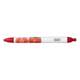 Stylo Noir Illustration de dessin sur la tomate
