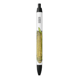 Stylo Noir Illustration de dessin sur le maïs