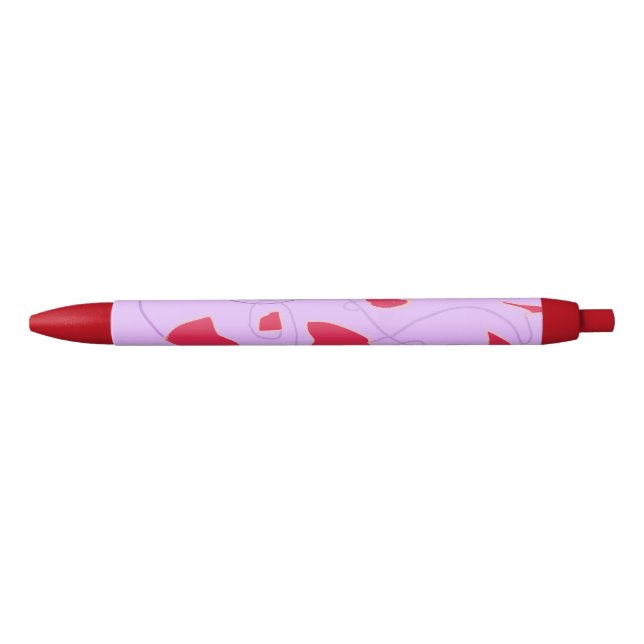 Stylo Noir Illustration de fleurs néerlandaises Pen (Devant)