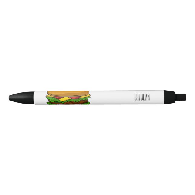 Stylo Noir Illustration de Hamburger (Devant)